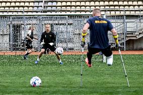 Open amp football training session held in Zaporizhzhia